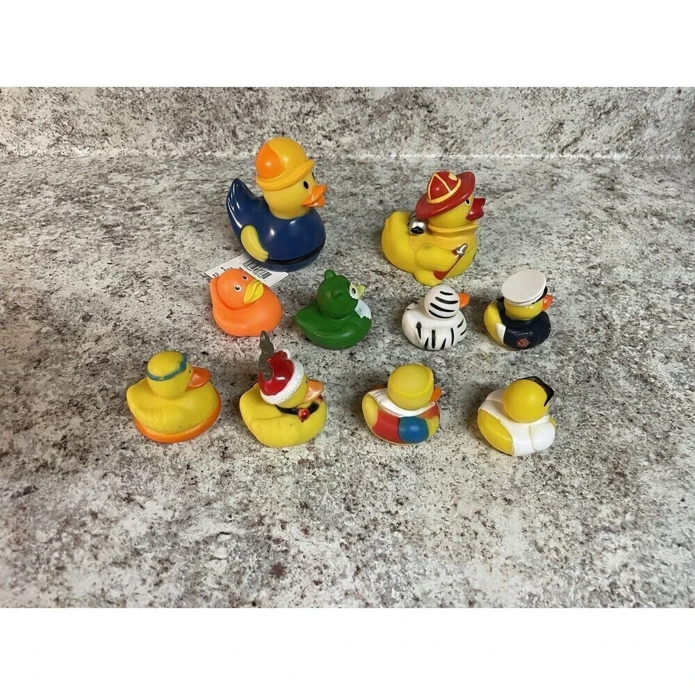 Rubber Ducks 10 Duckies for Jeep Ducking Chicago Firefighter Construction Worker - Picture 8 of 15
